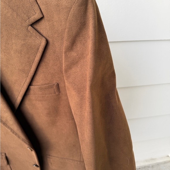 Vintage Custom Men’s Suede Sport Coat Blazer Geo. Muse Clothing Co. Atlanta - Picture 7 of 12